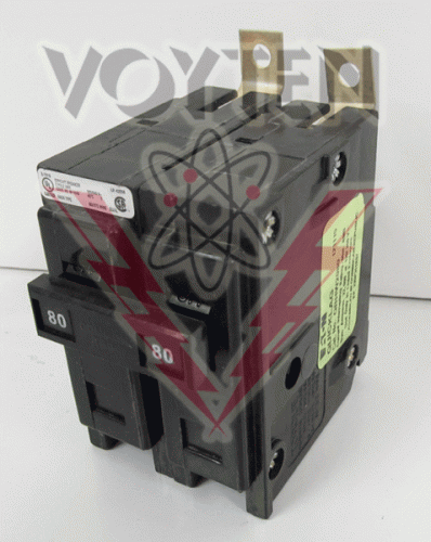 QBHW2080 Circuit Breaker by Eaton, Curler Hammer or Westinghouse