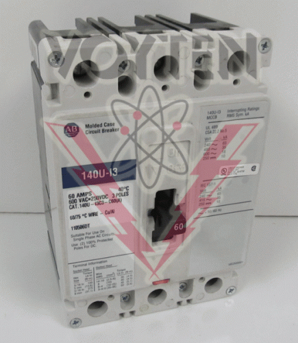 140U-I3C3-C60 Circuit Breaker by Allen Bradley