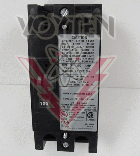 CC2100X Circuit Breaker by Eaton, Cutler Hammer or Westinghouse