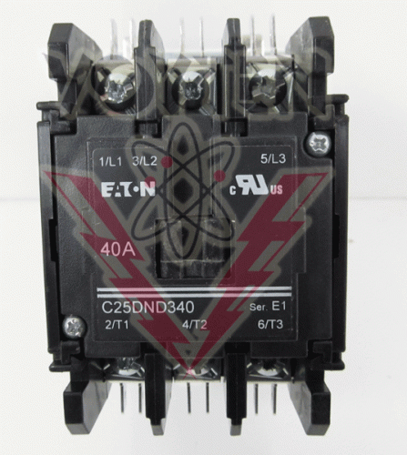 C25DND340T Contactor by Eaton, Cutler Hammer or Westinghouse
