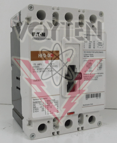 HFDDC3175WF01 Circuit Breaker by Eaton, Cutler Hammer or Westinghouse