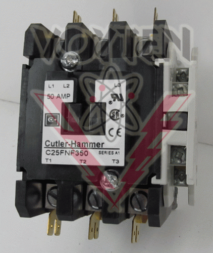 C25FNF350AC Contactor by Eaton, Cutler Hammer or Westinghouse