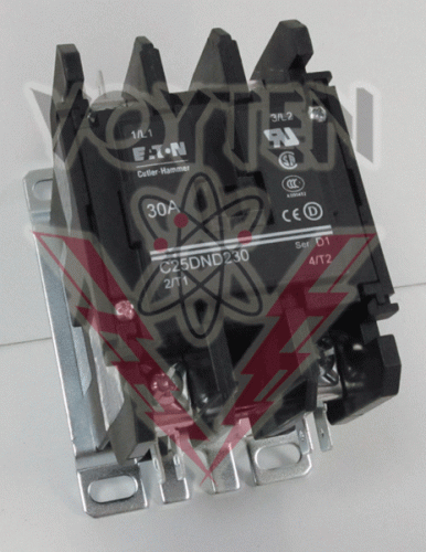 C25DND230B Contactor by Eaton, Cutler Hammer or Westinghouse
