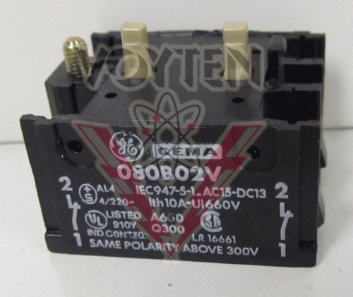 080B02V Contact Block by General Electric