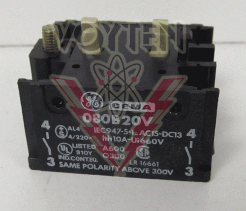 080B20V Contact Block by General Electric