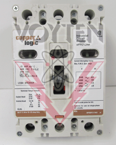 TM3-FLS-15A-S Circuit Breaker by Copper Logic