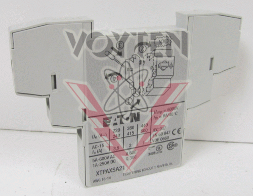 XTPAXSA21 Aux Contact by Eaton, Cutler Hammer or Westinghouse