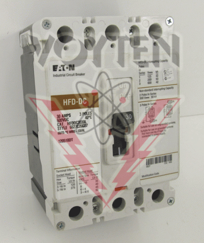 HFDDC3030L Circuit Breaker by Eaton, Cutler Hammer or Westinghouse