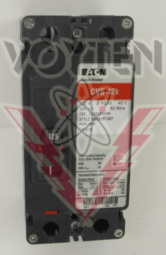 CVS2125XMM Circuit Breaker by Eaton, Cutler Hammer or Westinghouse