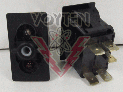V1H1KXRB-00000-000-XLU1 Rocker Switch by Carling
