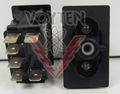 V8D1KXXB-00000-000-XLU1 Rocker Switch by Carling