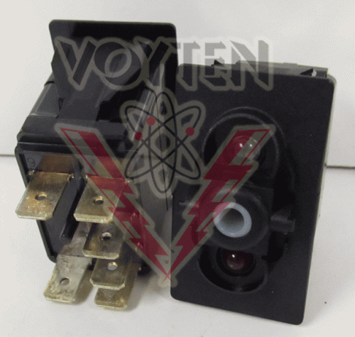 V8H1KXRB-00000-000-XLU1 Rocker Switch by Carling