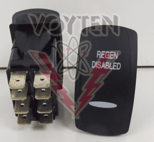VDD1XNNB-PZCHX-3XX-XGD1 Rocker Switch by Carling