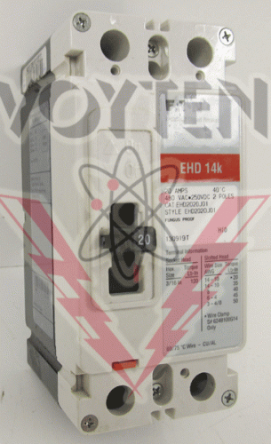 EHD2020J01 Circuit Breaker by Eaton, Cutler Hammer or Westinghouse
