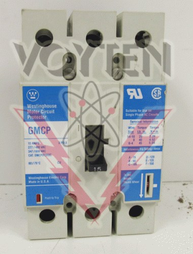 GMCP3015 Circuit Breaker by Eaton, Cutler Hammer or Westinghouse