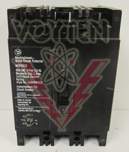 MCP0322 Circuit Breaker by Eaton, Cutler Hammer or Westinghouse