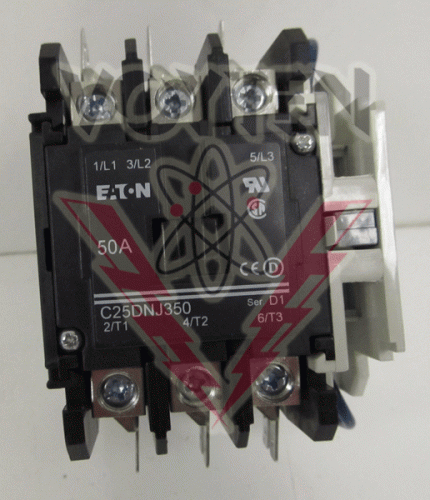 C25DNJ3501T Contactor by Eaton, Cutler Hammer, or Westinghouse