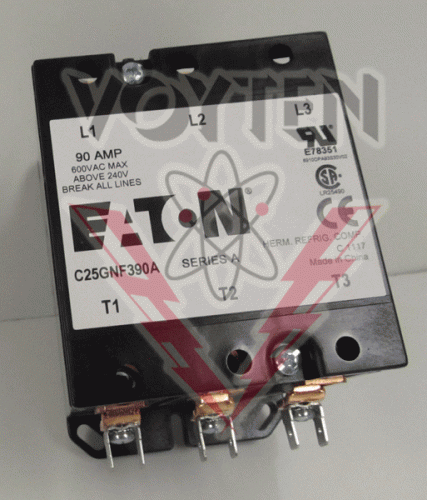 C25GNF390C Contactor by Eaton, Cutler Hammer, or Westinghouse