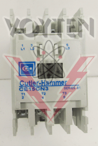 CE15CN3AB Contactor by Eaton, Cutler Hammer, or Westinghouse
