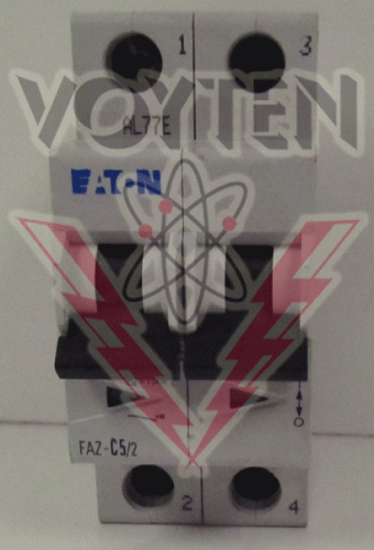 FAZ-C5/2 Circuit Breaker by Eaton, Cutler Hammer or Westinghouse