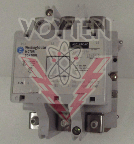 A201K4CAC Contactor by Eaton, Cutler Hammer or Westinghouse