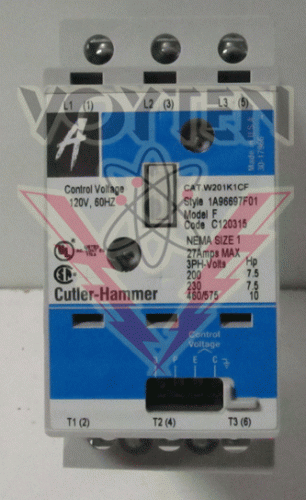W201K1CF Contactor by Eaton, Cutler Hammer or Westinghouse 