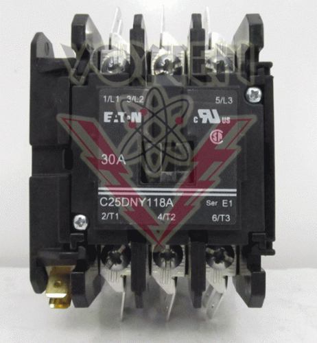 C25DNY118A Contactor by Eaton, Cutler Hammer or Westinghouse