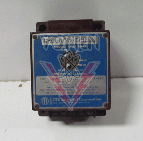 202C1261UL Ground Sheild Ground Fault Relay by ITE