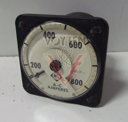 790017  A-C Amperes Met Scale 0-800 F. S=5A by Allen Bradley