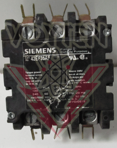 42EF35AF Definite Purpose Contactor by Siemens