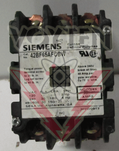 42BF65AFCBW Definite Purpose Contactor by Siemens