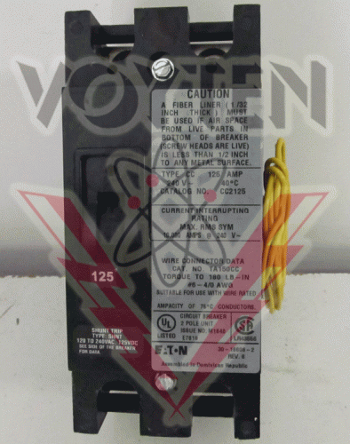 CC2125SR01 Circuit Breaker by Eaton, Cutler Hammer or Westinghouse