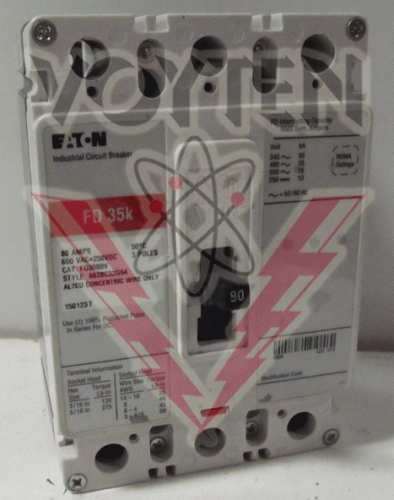 FD3080V Circuit Breaker by Eaton, Cutler Hammer or Westinghouse