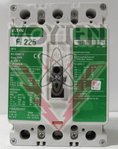FI3080 Circuit Breaker by Eaton, Cutler Hammer or Westinghouse