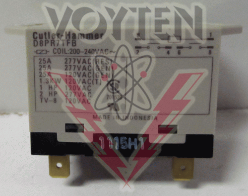 D8PR7TFB Relay by Eaton, Cutler Hammer or Westinghouse