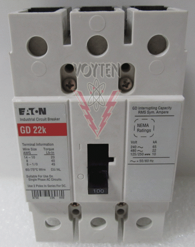 GD3100V Circuit Breaker by Eaton, Cutler Hammer or Westinghouse