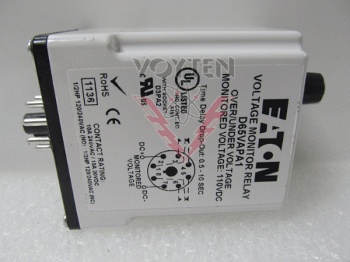 D65VAPA1 Relay by Eaton, Cutler Hammer or Westinghouse