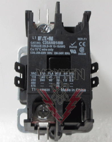 C25ANB140B Contactor by Eaton, Cutler Hammer or Westinghouse