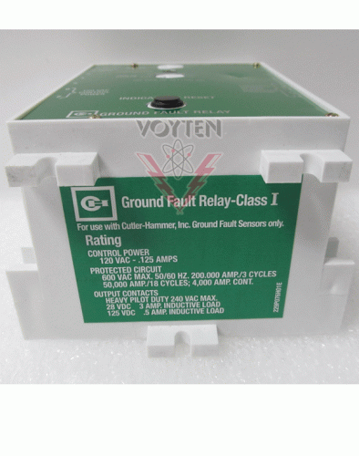 GFR12E Relay by Eaton, Cutler Hammer or Westinghouse