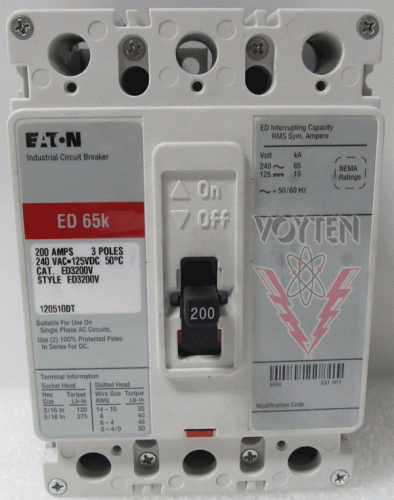 ED3200V Circuit Breaker by Eaton, Cutler Hammer or Westinghouse