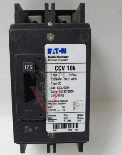 CCV2175X Circuit Breaker by Eaton, Cutler Hammer or Westinghouse