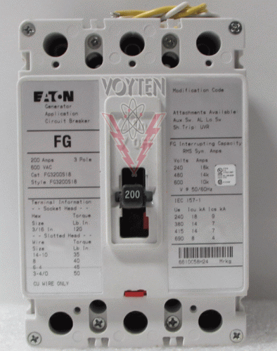 FG3200S18 Circuit Breaker by Eaton, Cutler Hammer or Westinghouse