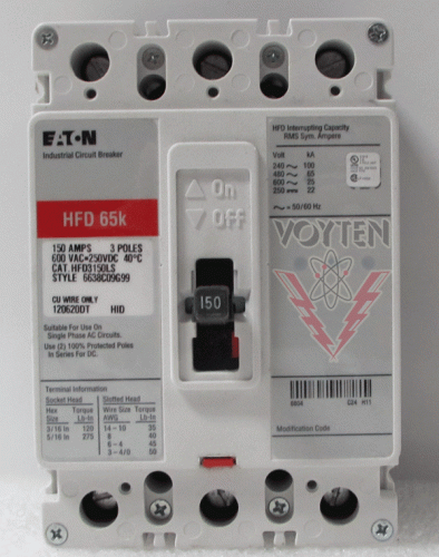 HFD3150LS Circuit Breaker by Eaton, Cutler Hammer or Westinghouse