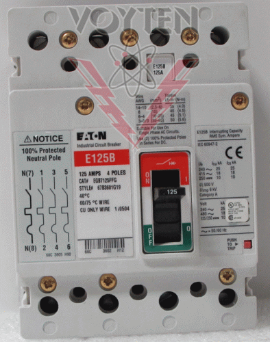 EGB7125FFG Circuit Breaker by Eaton, Cutler Hammer or Westinghouse