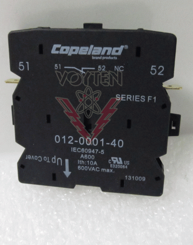 012-0001-40 Aux Contact Block by Copeland