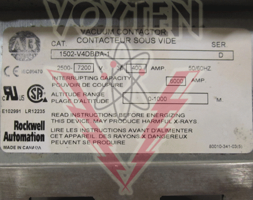 1502-V4DBDA-1 Contactor by Allen Bradley