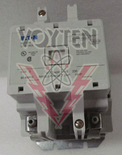 A201K3BA Contactor by Eaton, Cutler Hammer or Westinghouse