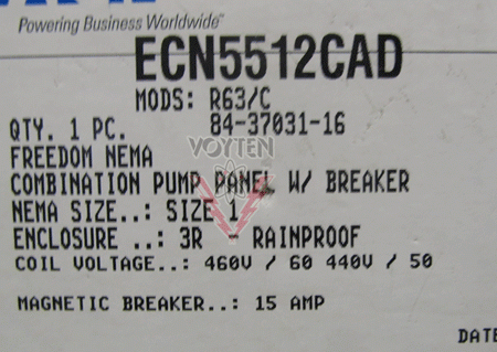 ECN5512CAD-R63/C Panel by Eaton, Cutler Hammer or Westinghouse