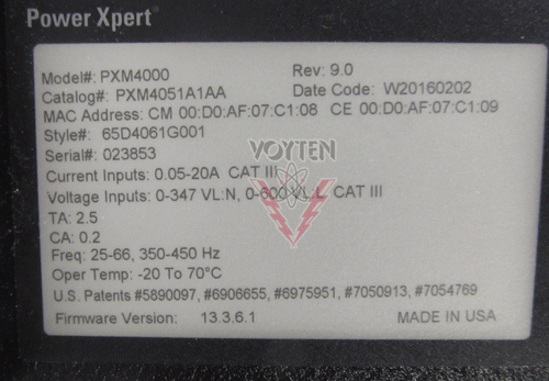 PXM4051A1AA Power Supply by Eaton, Cutler Hammer or Westinghouse