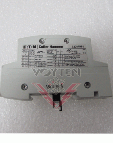  EATON POWER POLE FOR C30CN LIGHTING CONTACTOR SINGLE POLE 30 AMP CAT #C320PRP1